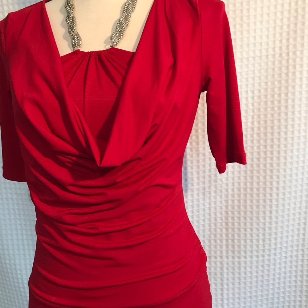 IZ California Red Sequined Straped Halter Top